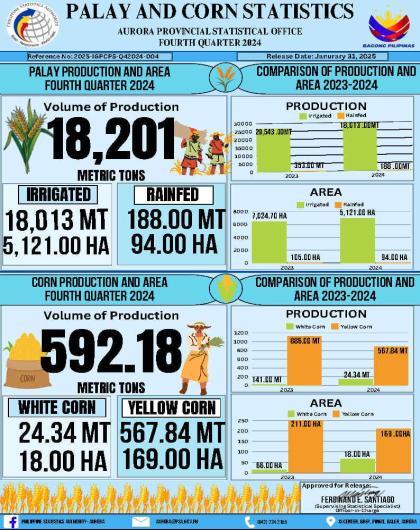 Palay and Corn Statistics Fourth Quarter 2024