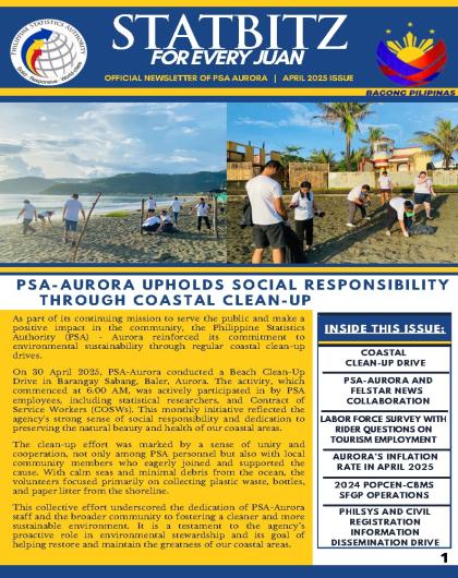 Official Newsletter of PSA Aurora April 2025 Issue