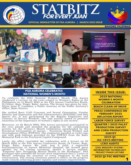 Official Newsletter of PSA Aurora March 2025 Issue 